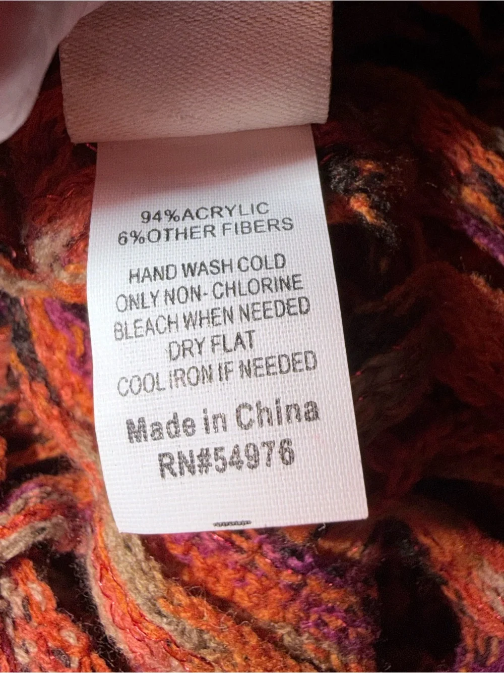 🌻MUDD Orange Fringed Scarf Wrap